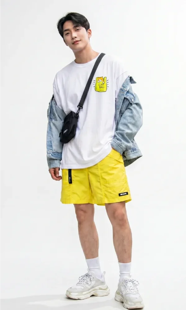 MNQ Basic shots pants (Yellow) MUUNIQUE สตรีทแฟชั่นผู้ชาย | MNQ Basic shots pants (Yellow) MUUNIQUE menswear streetwear
